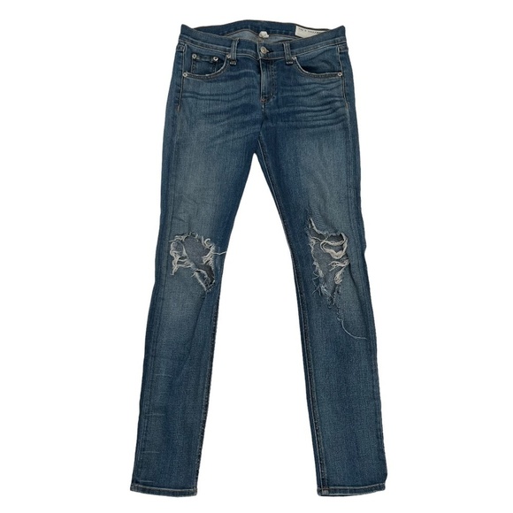 rag & bone Skinny Distressed Jeans Size 25 Women’s - Picture 1 of 9
